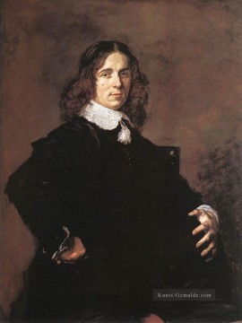  Hut Malerei - Porträt eines Sitz Man Holding A Haben Niederlande Goldenes Zeitalter Frans Hals